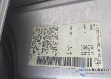2012 Nissan Altima 2.5 S from USA, damaged, VIN 1N4AL2AP4CC104714